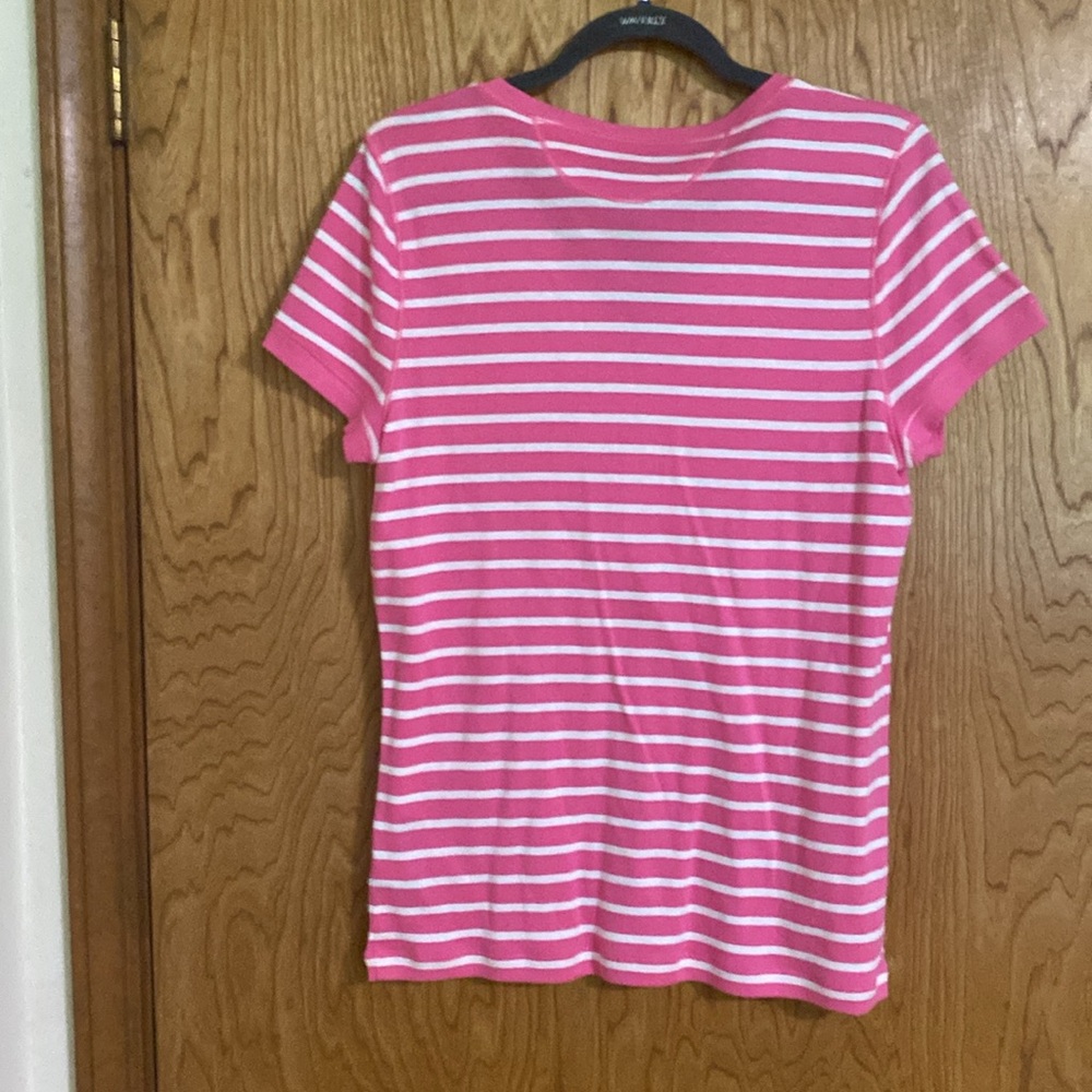Chaps large pink and white top with adorable pockets excellent condition - Picture 2 of 7